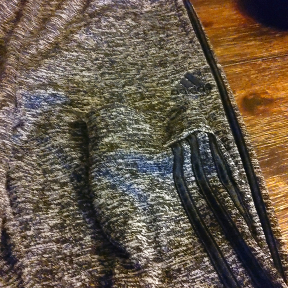 Adidas Grey and black joggers sixe xl